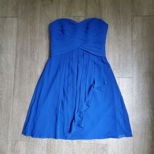 David's Bridal Crinkle Chiffon Bridesmaid dress